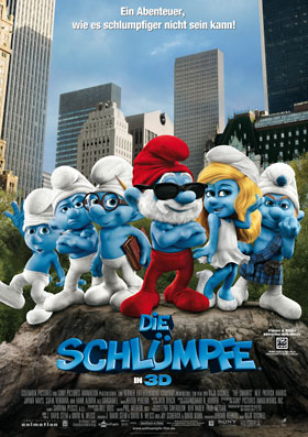 DIE SCHLÜMPFE 3D Filmplakat